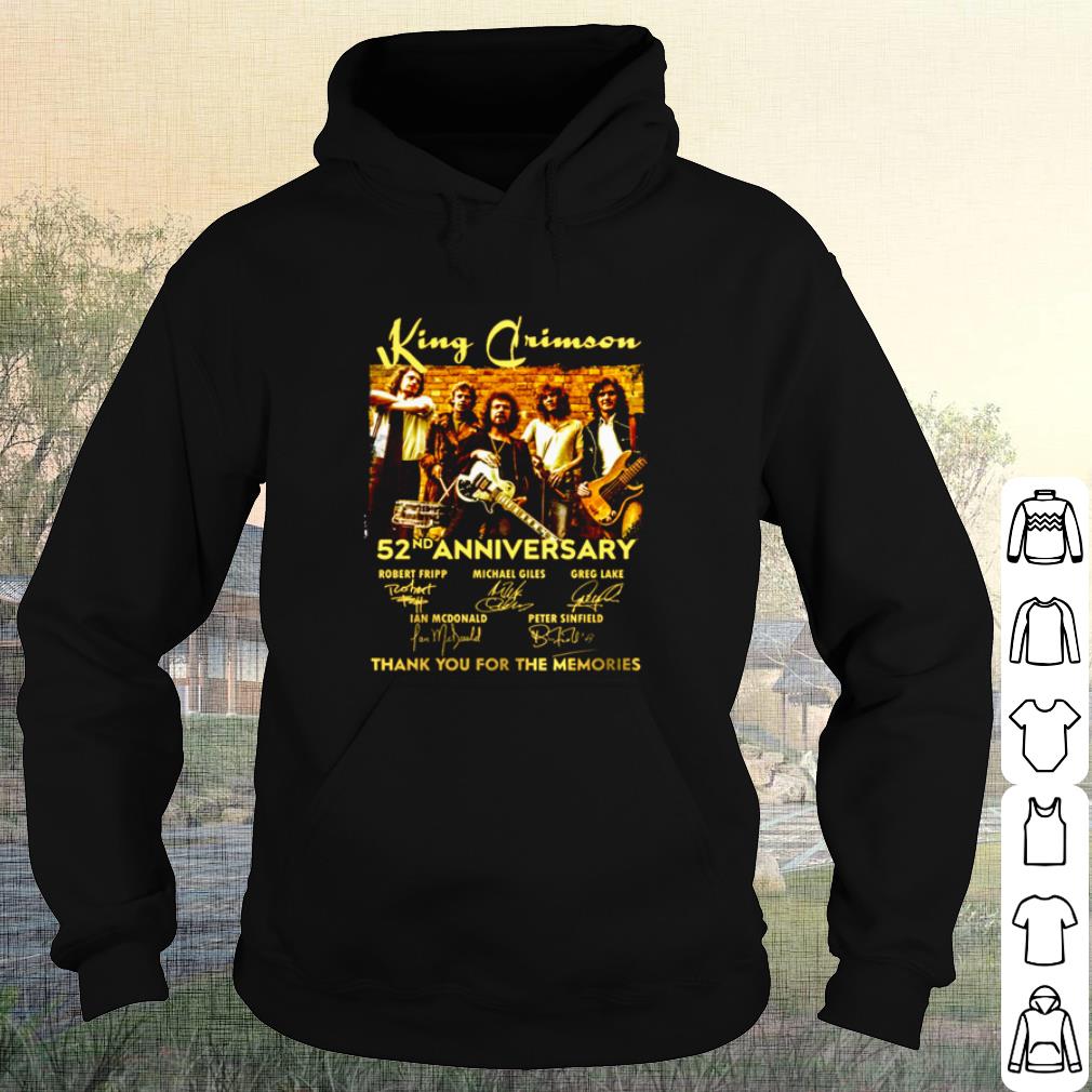 Original King Crimson 52nd Anniversary Thank You For The Memories shirt