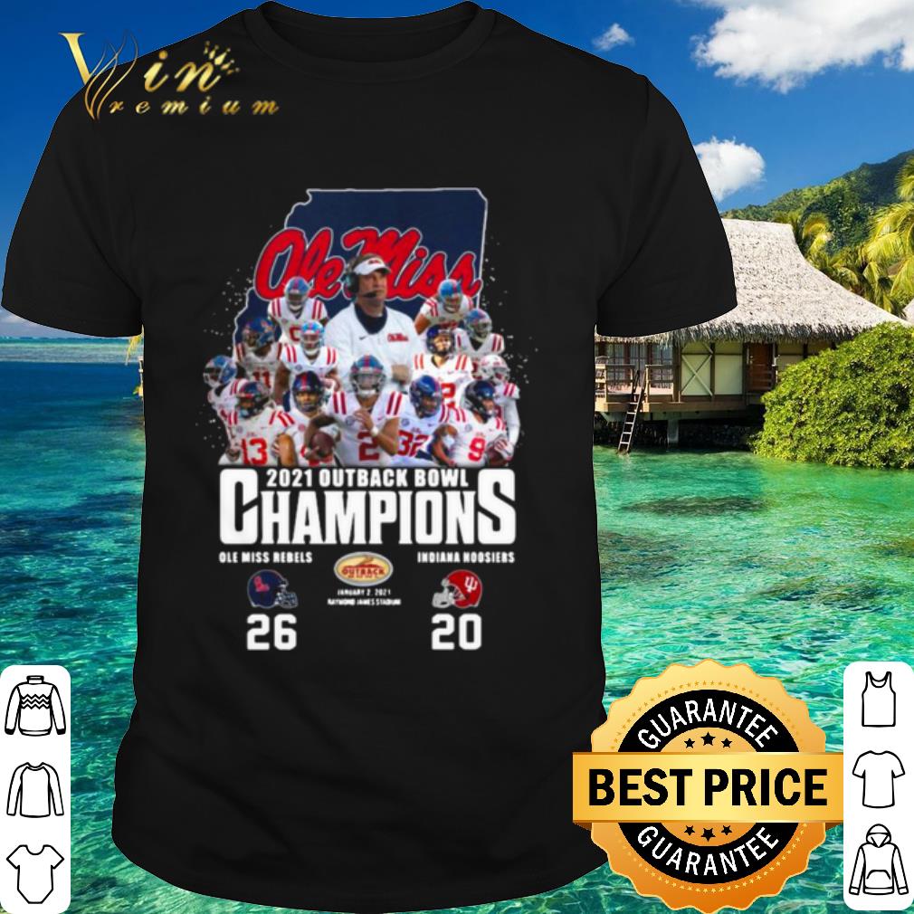 Pretty Ole Miss Football 2021 Outback Bowl Champions 26 20 Indiana Hoosiers shirt 6