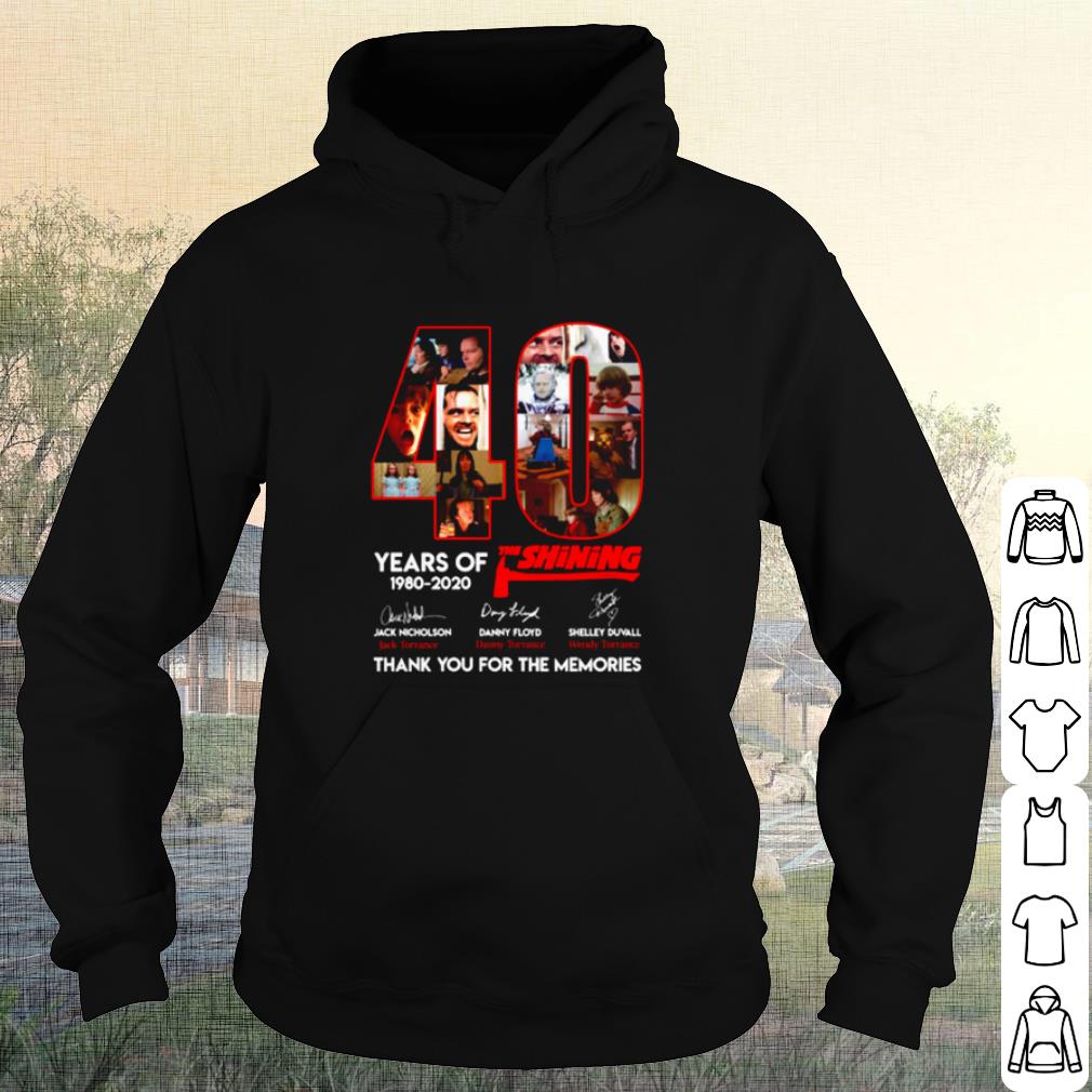 Original 40 Years Of The Shining Thank You For The Memories Signature shirt