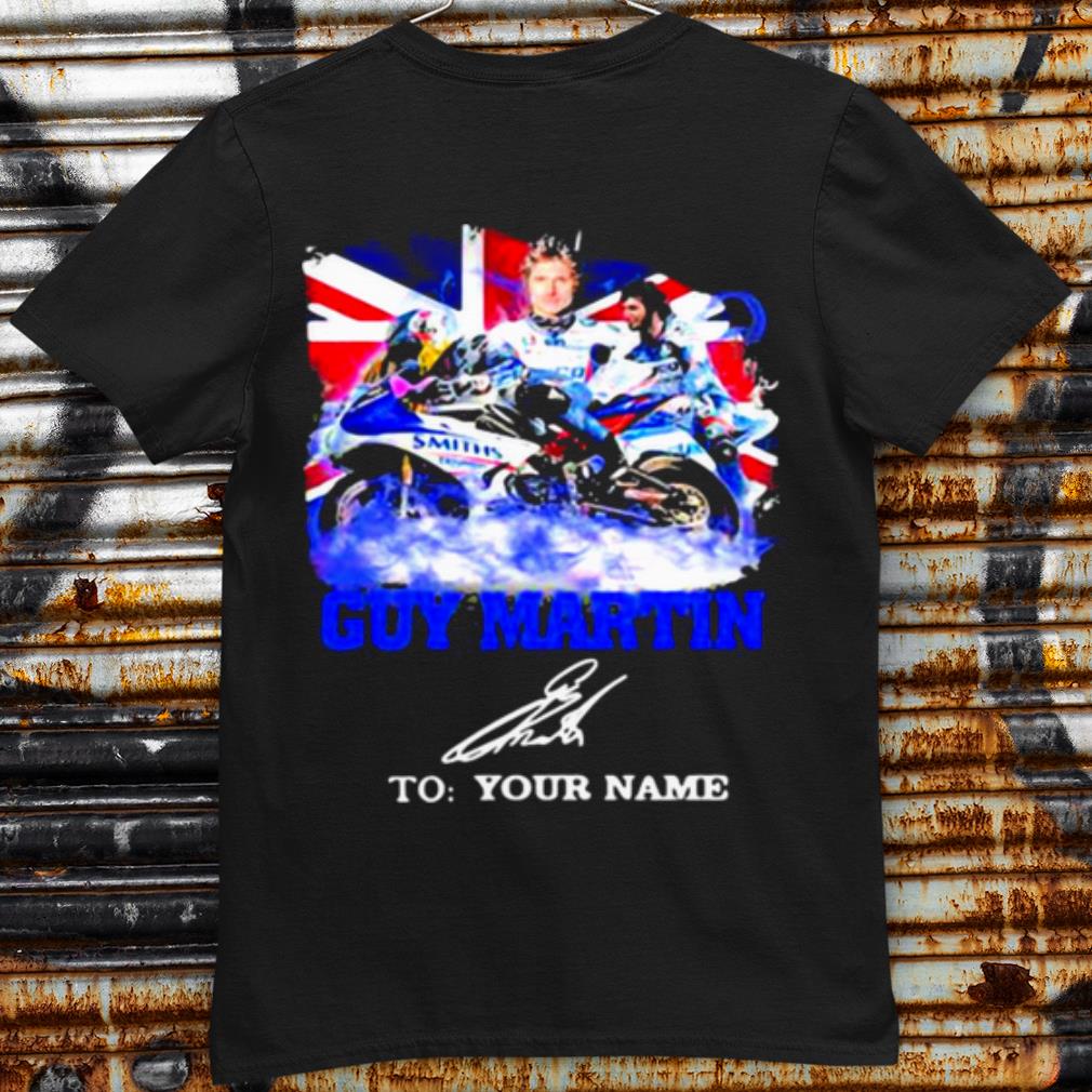 Cool Guy Martin Motorcycle Racer Signature Union Flag shirt 6