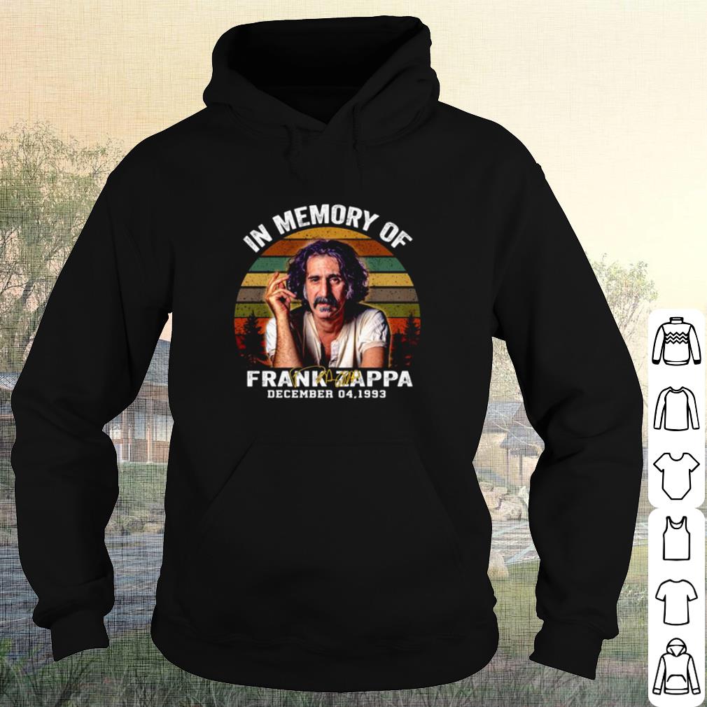 Original In Memory Of Frank Zappa December 04 1993 Vintage shirt