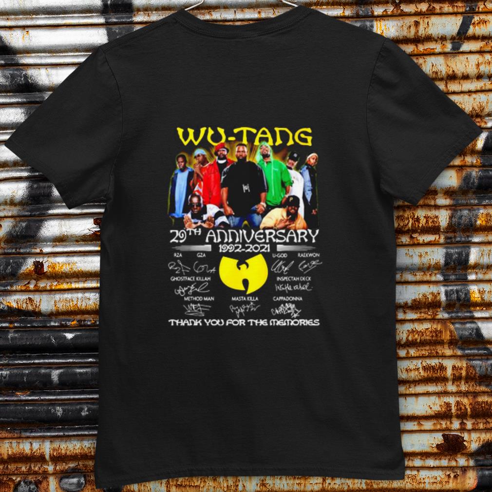 Original 29 Years Of Wu-tang 1992 2021 Thank You For The Memories Signature shirt 6