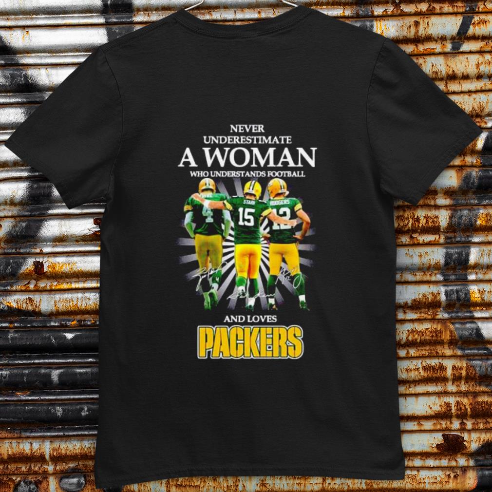 Original Never Underestimate A Woman Who Understands Football And Loves Packers shirt 7