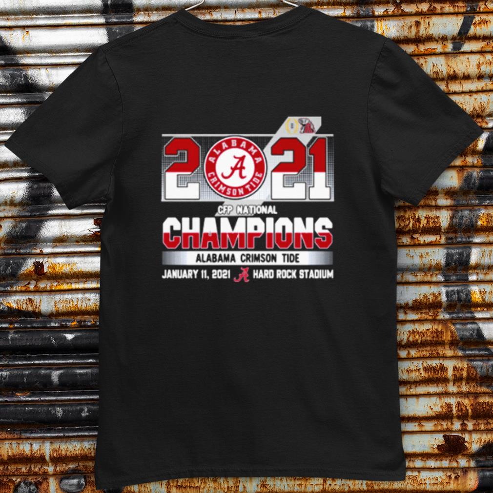 Original CFP Alabama 2021 National Champion Hard Rock Stadium shirt 7