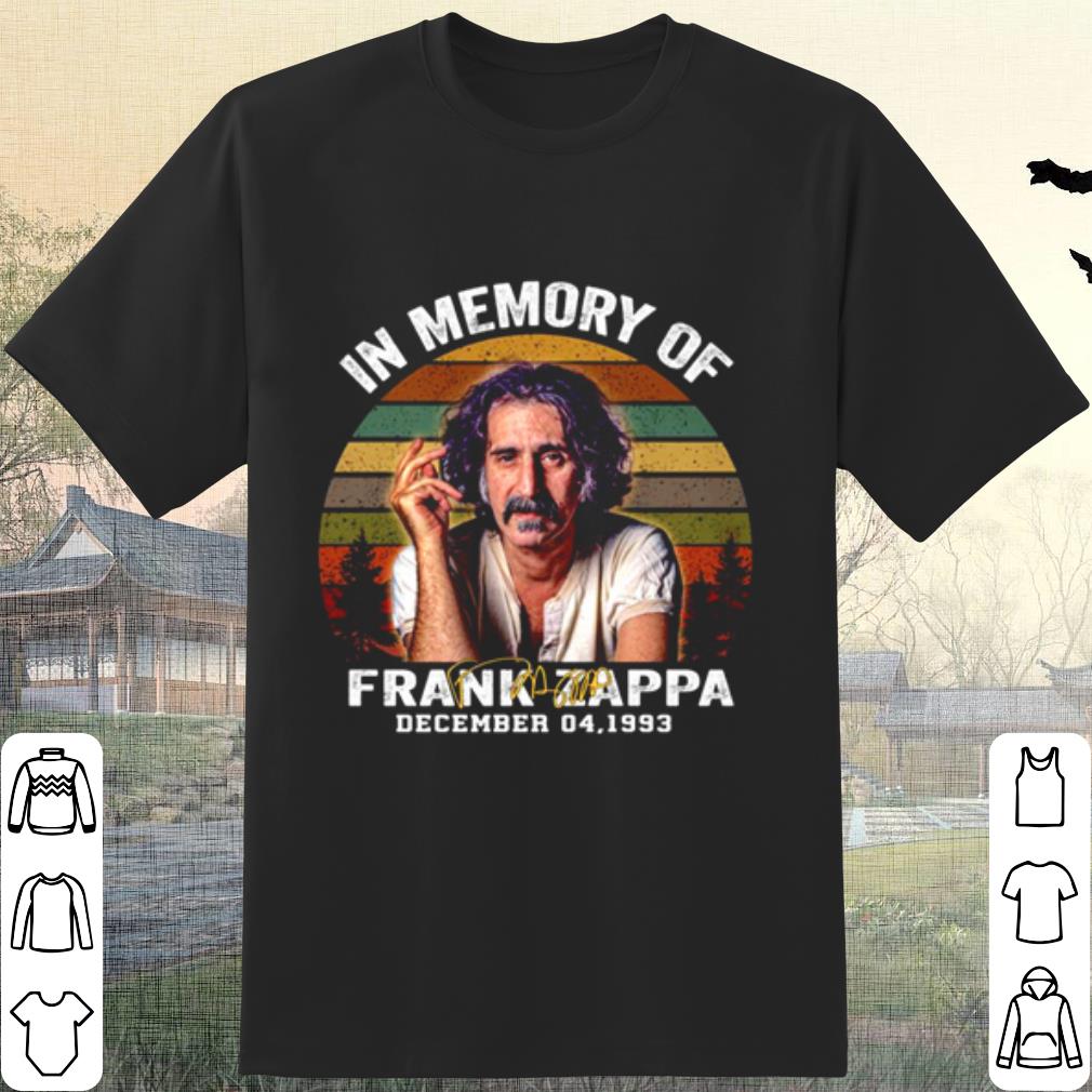 Original In Memory Of Frank Zappa December 04 1993 Vintage shirt 7