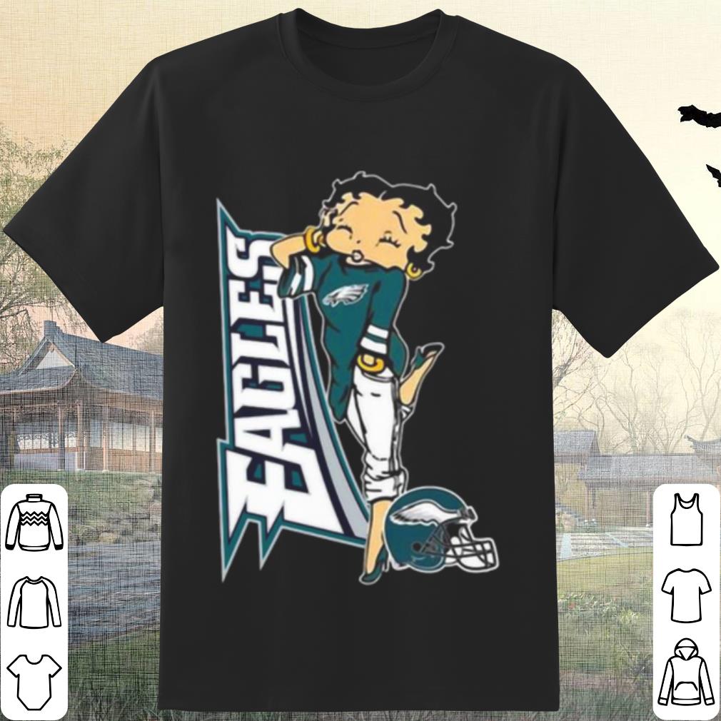 Original Betty Boop Philadelphia Eagles Football shirt 7