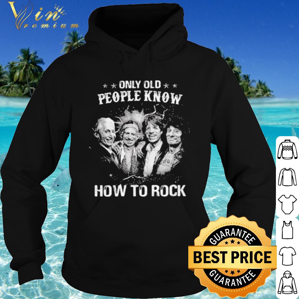 Top Only Old People Know How To Rock Band Music shirt