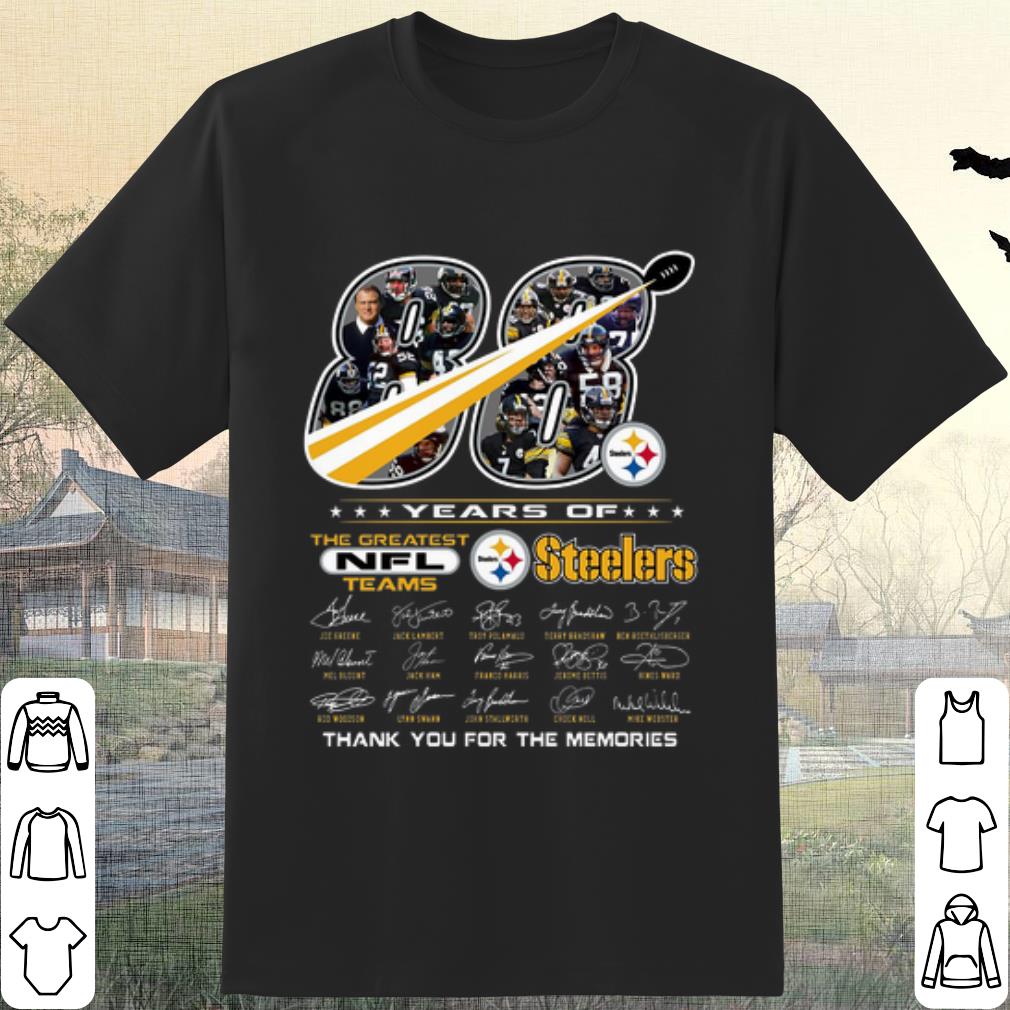 Cool 88 Years Of The Greatest Nfl Teams Pittsburgh Steelers Signature shirt 7