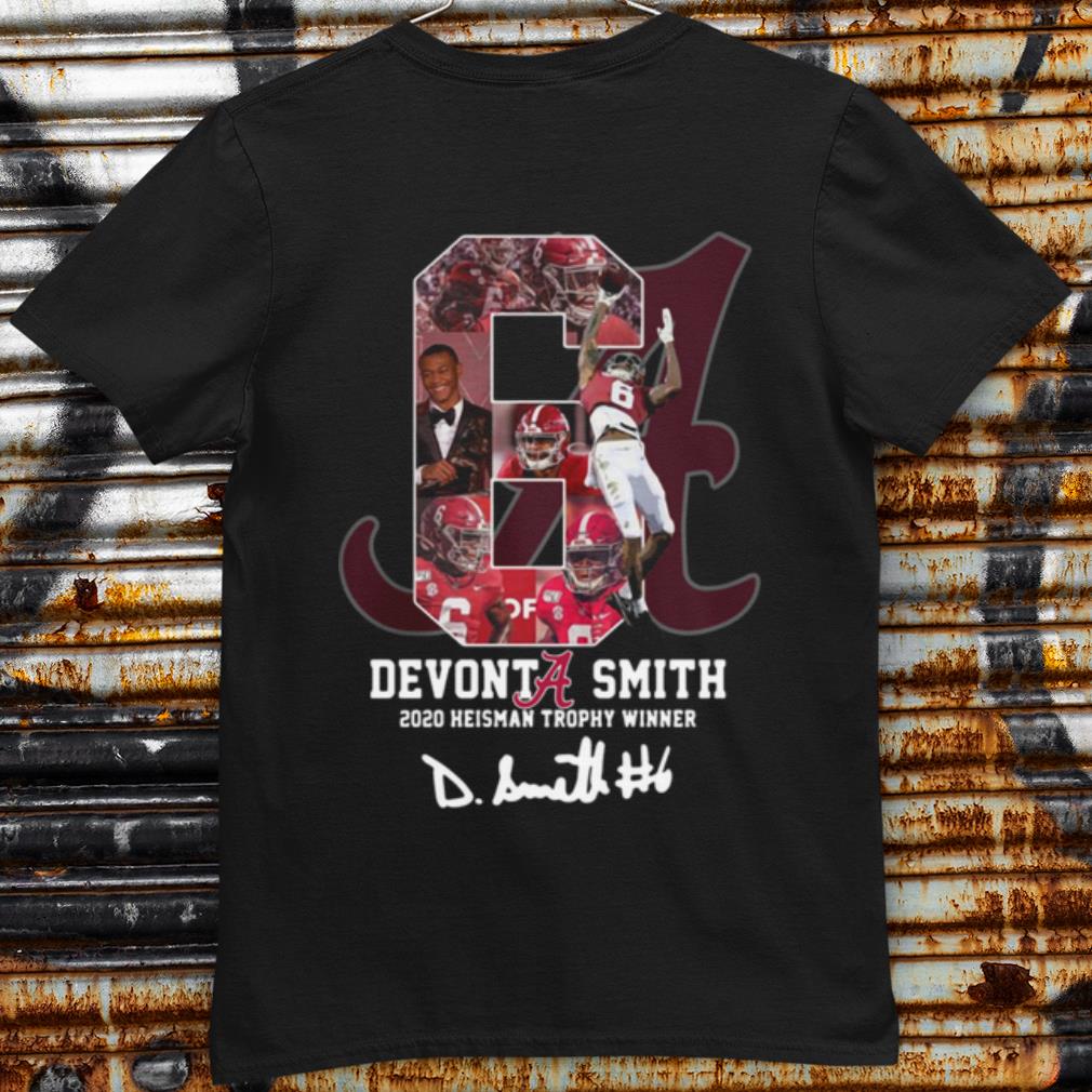 6 Devonta Smith 2020 Heisman Trophy Winner Signature shirt 6
