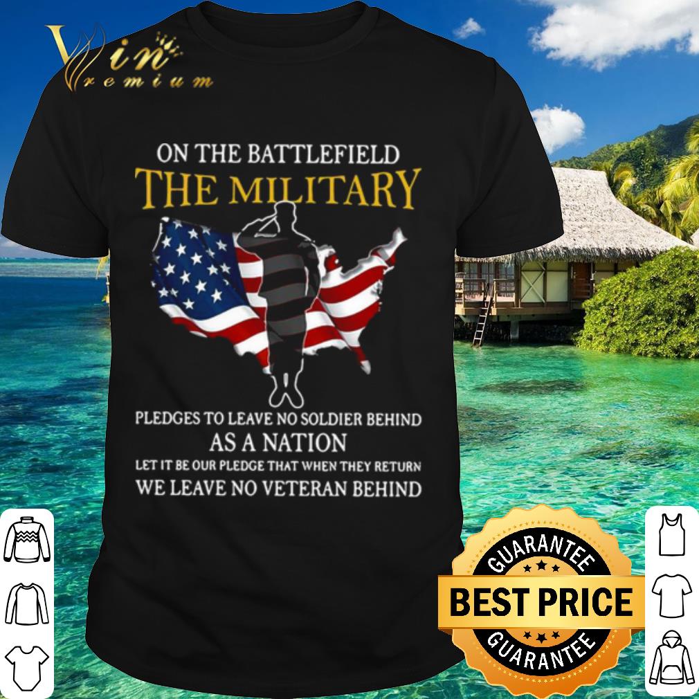 Pretty On The Battlefield The Military Pledges Nation Flag America shirt 6