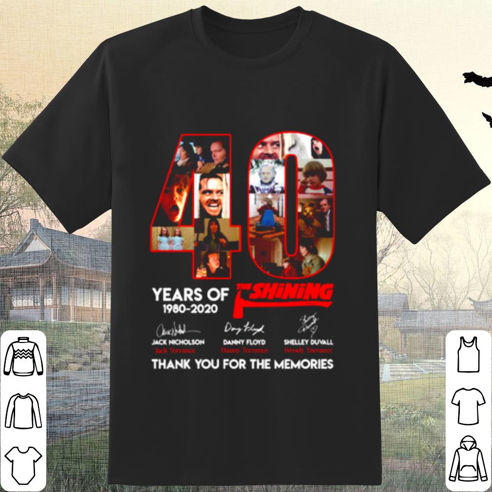 Original 40 Years Of The Shining Thank You For The Memories Signature shirt 6