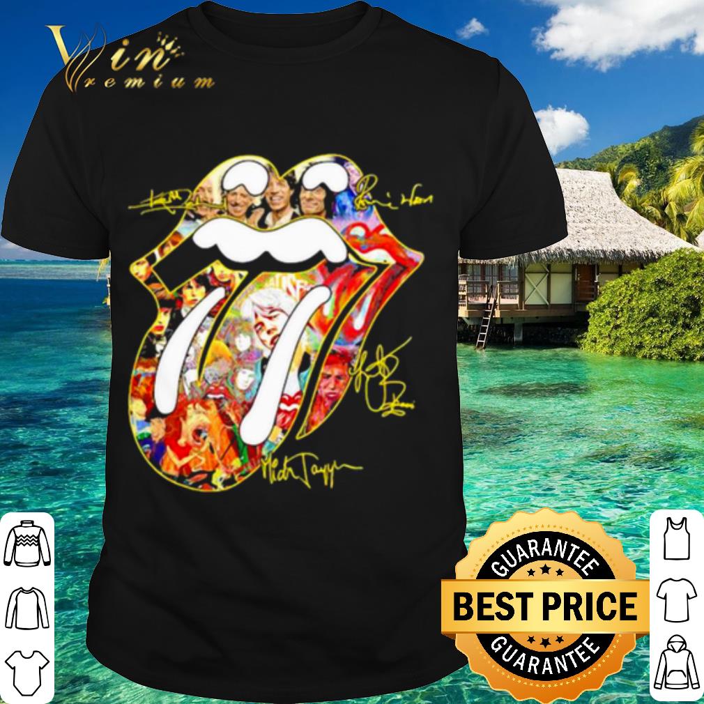 Pretty Rolling Stone Lips Signature shirt 7