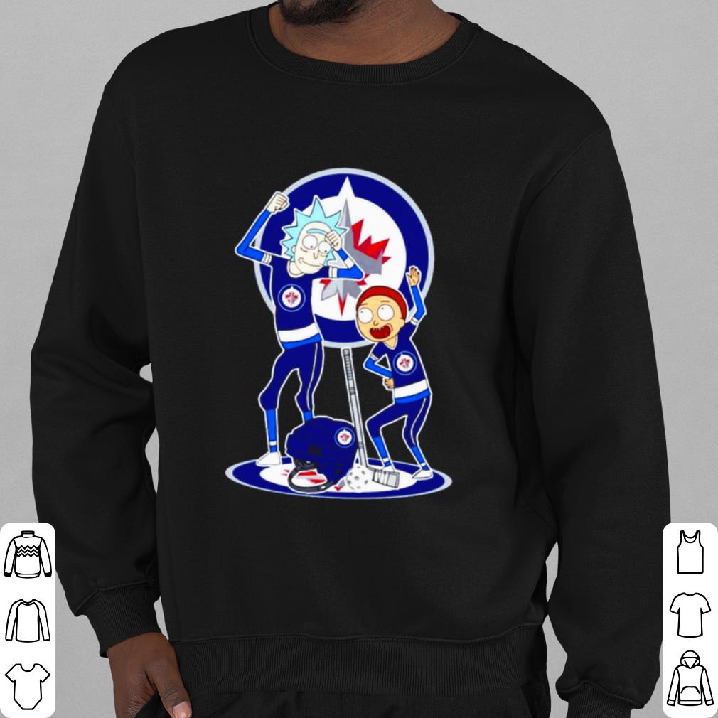 Top NHL Winnipeg Jets Rick and Morty shirt