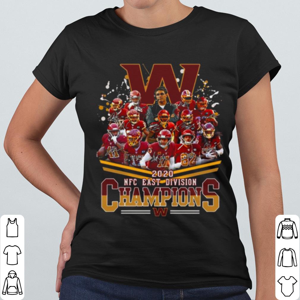 Pretty Washington Redskins Football Nfc East Division Champions Signatures shirt