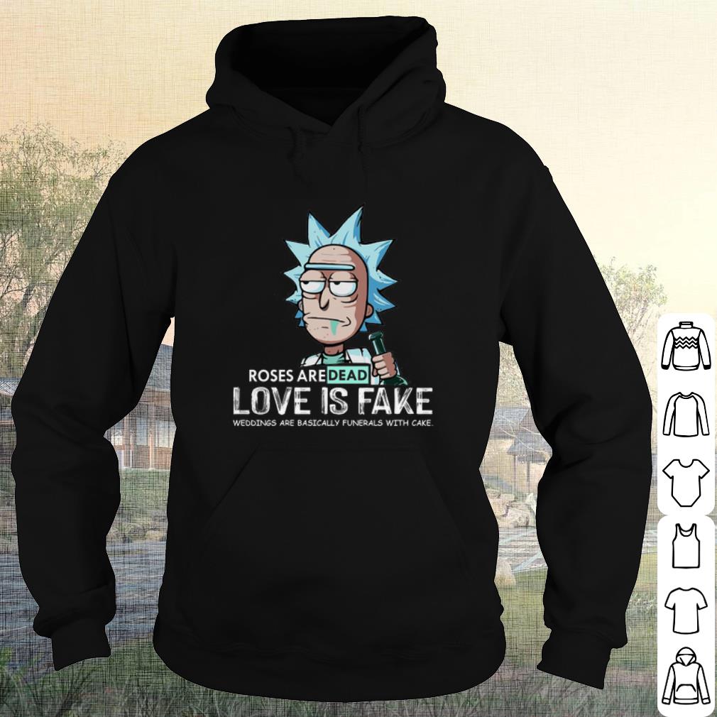 Original Rick Sanchez Roses Aredead Love is Fake shirt