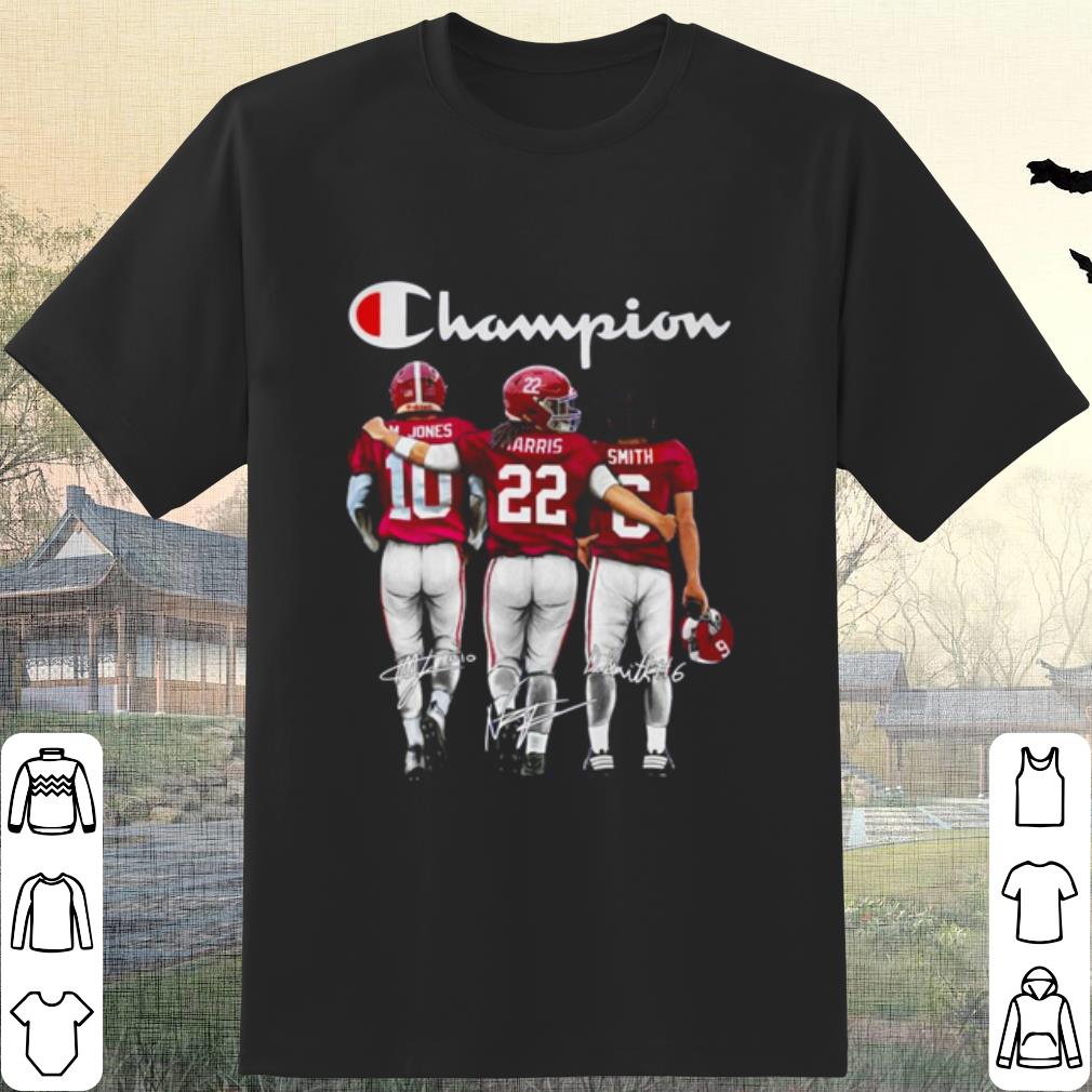 Cool Crimson Tide Alabama Champions Jones Harris Smith Signature shirt 7