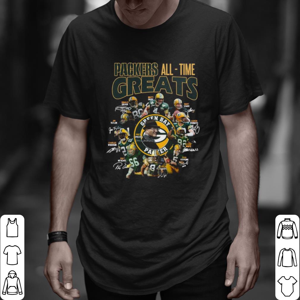 Cool Packers All Time Greats Team Signature shirt 7
