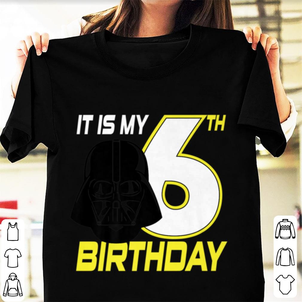 Cool Star Wars Darth Vader 6th Birthday shirt 9