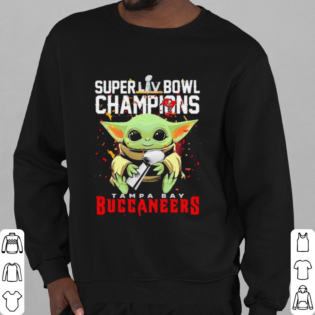 Official Baby Yoda Super LIV Bowl Champions Tampa Bay Buccaneers shirt