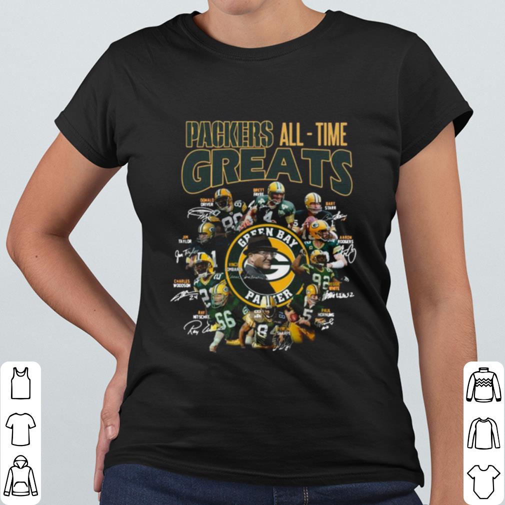 Cool Packers All Time Greats Team Signature shirt