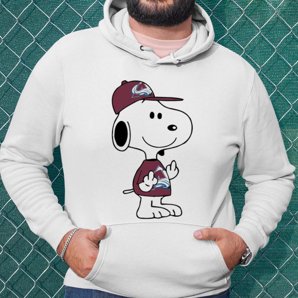 Pretty Snoopy Colorado Avalanche NHL Double Middle Fingers Fuck You shirt