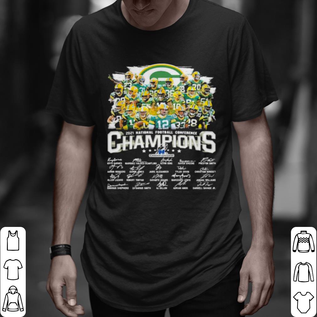 Cool Champions National Football Conference Green Bay Packers Signature shirt 7