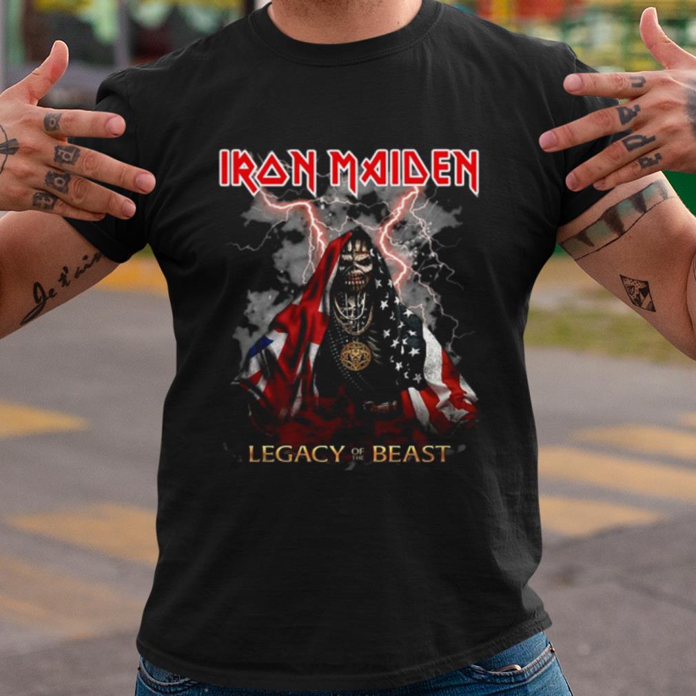 Pretty Iron Maiden Legacy Of The Beast American Flag shirt 7