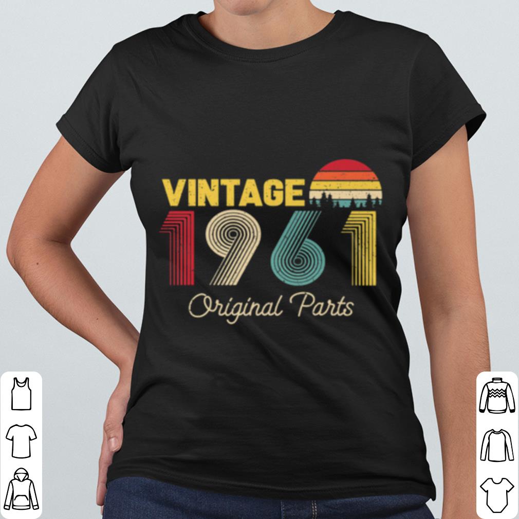 Cool Vintage Original Parts 1961 Cool and 60th Bday shirt