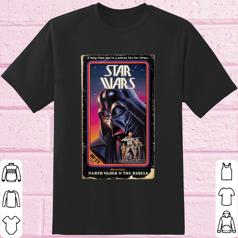 Hot Star Wars Darth Vader & The Rebels VHS shirt 8