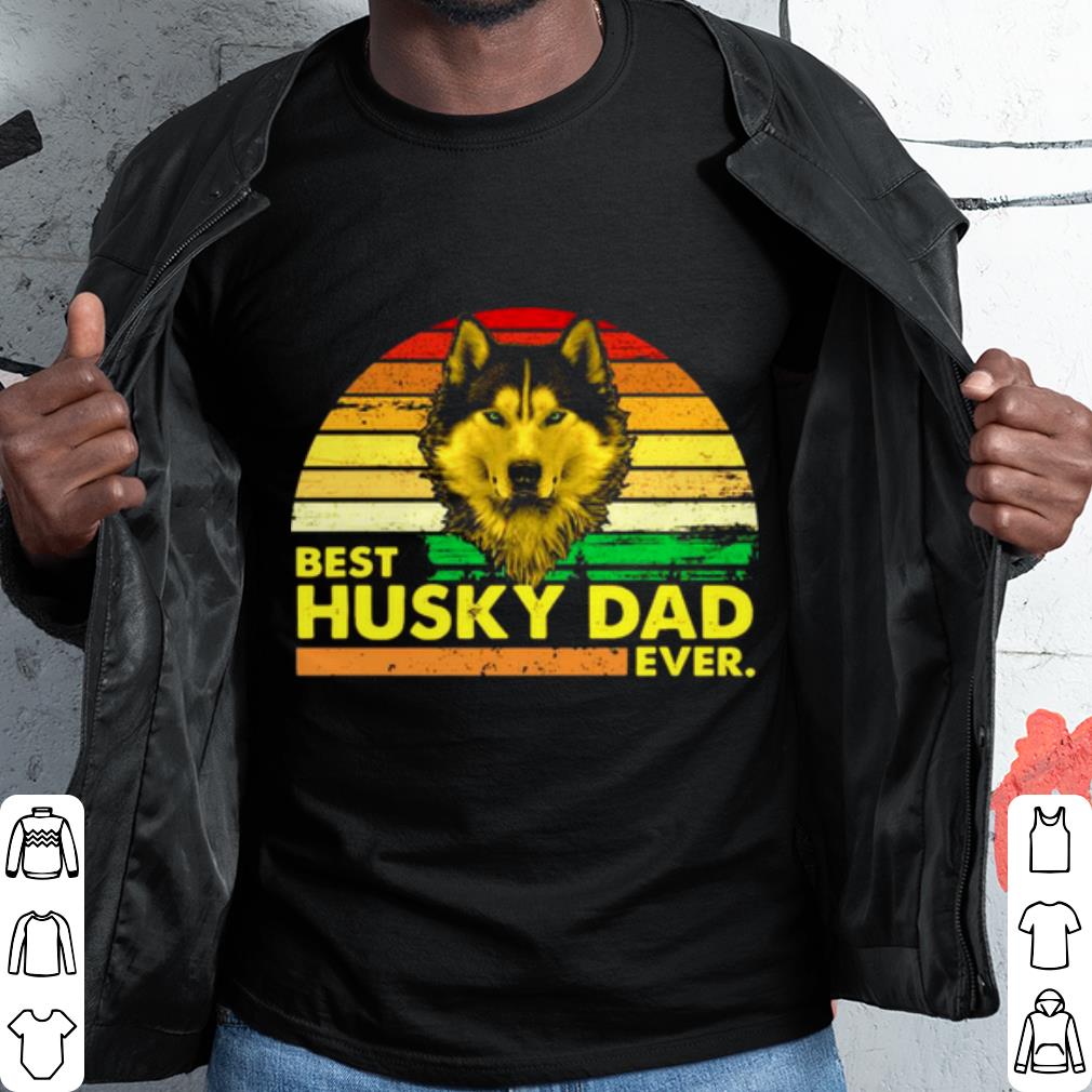 Original Best Husky Dad Ever Vintage shirt 6