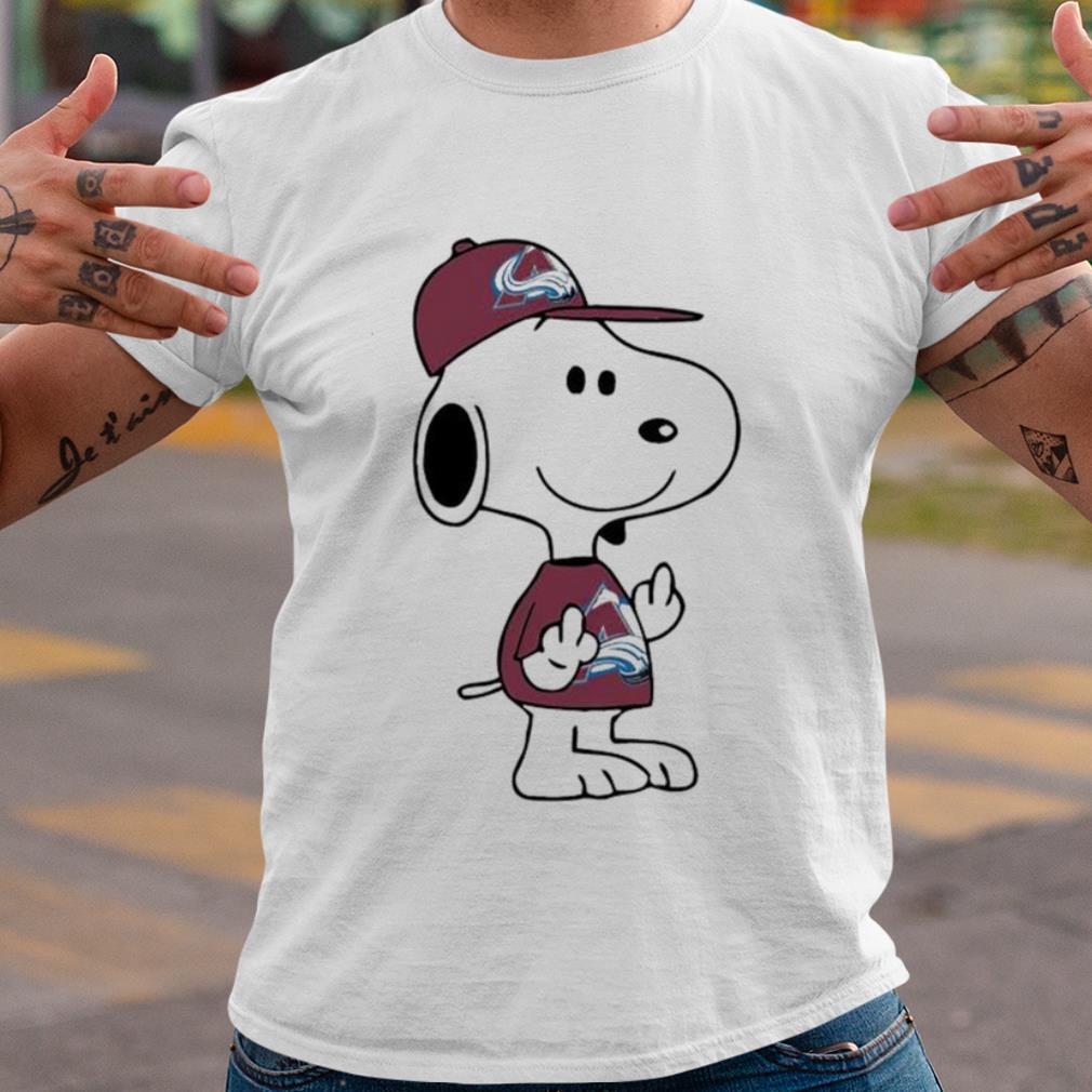 Pretty Snoopy Colorado Avalanche NHL Double Middle Fingers Fuck You shirt 7