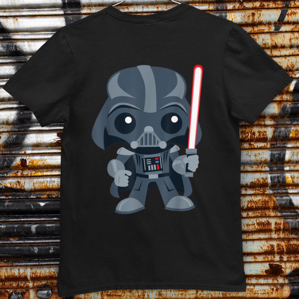 Original Star Wars Cute Darth Vader and Cartoon Saber Graphic shirt 9