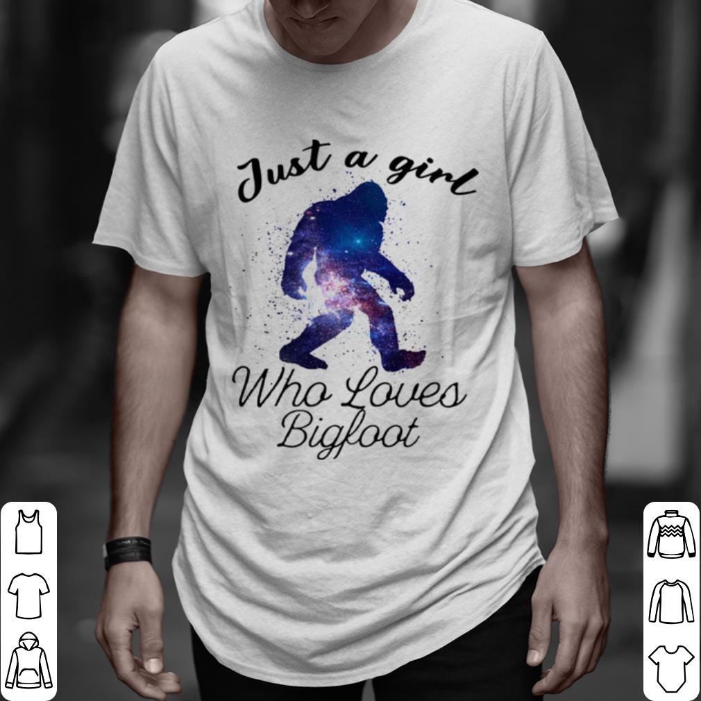 Cool Just A Girl Who Loves Bigfoot shirt 6