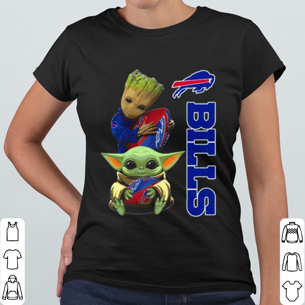 Awesome Baby Yoda And Groot Hug Rugby Buffalo Bills 2021 shirt