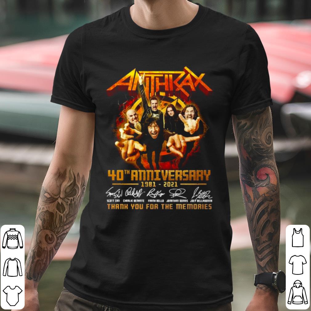 Funny Anthikad 40th Anniversary Thank You For The Memories Signatures shirt
