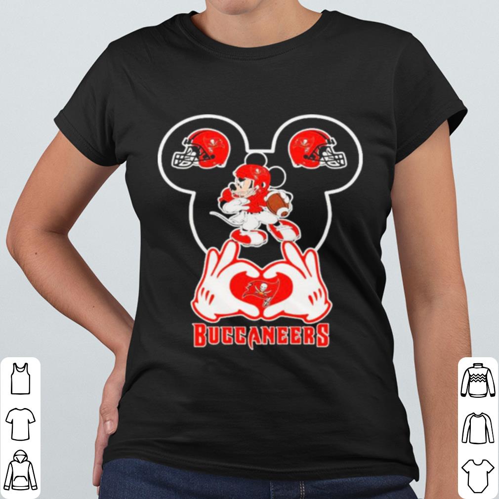 Cool Love Tampa Bay Buccaneers Mickey Mouse shirt