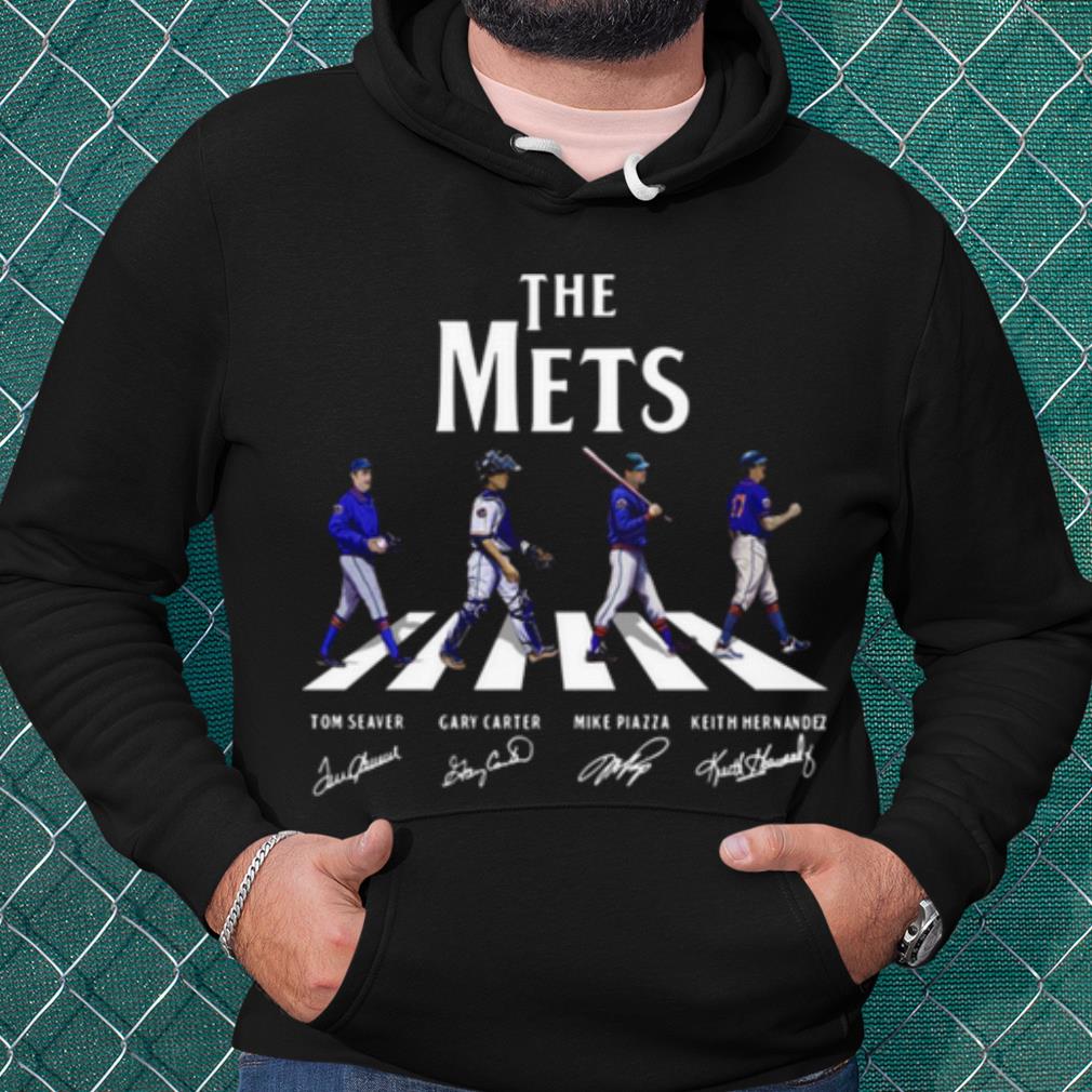Pretty The New York Mets Abbey road 2021 signatures shirt