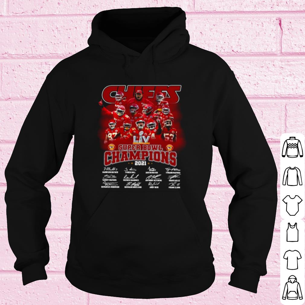 Pretty Kansas City Chiefs Super Bowl Champions 2021 Signatures shirt