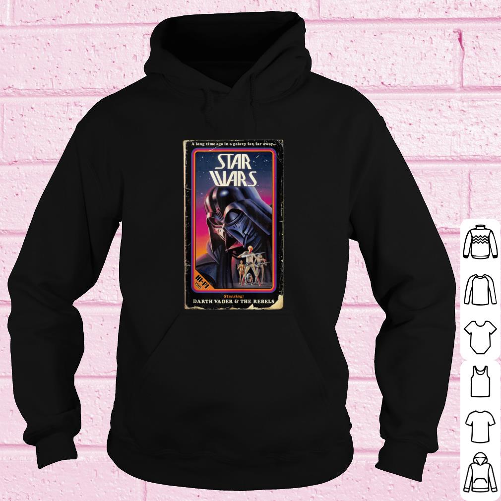 Hot Star Wars Darth Vader & The Rebels VHS shirt
