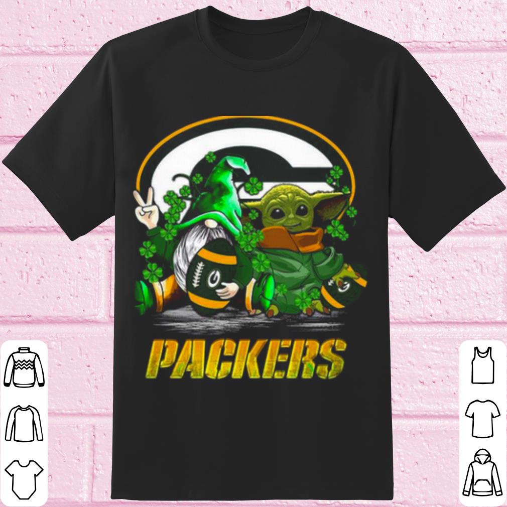 Official Baby Yoda and Gnome Green Bay Packers St Patrick's Day shirt 8