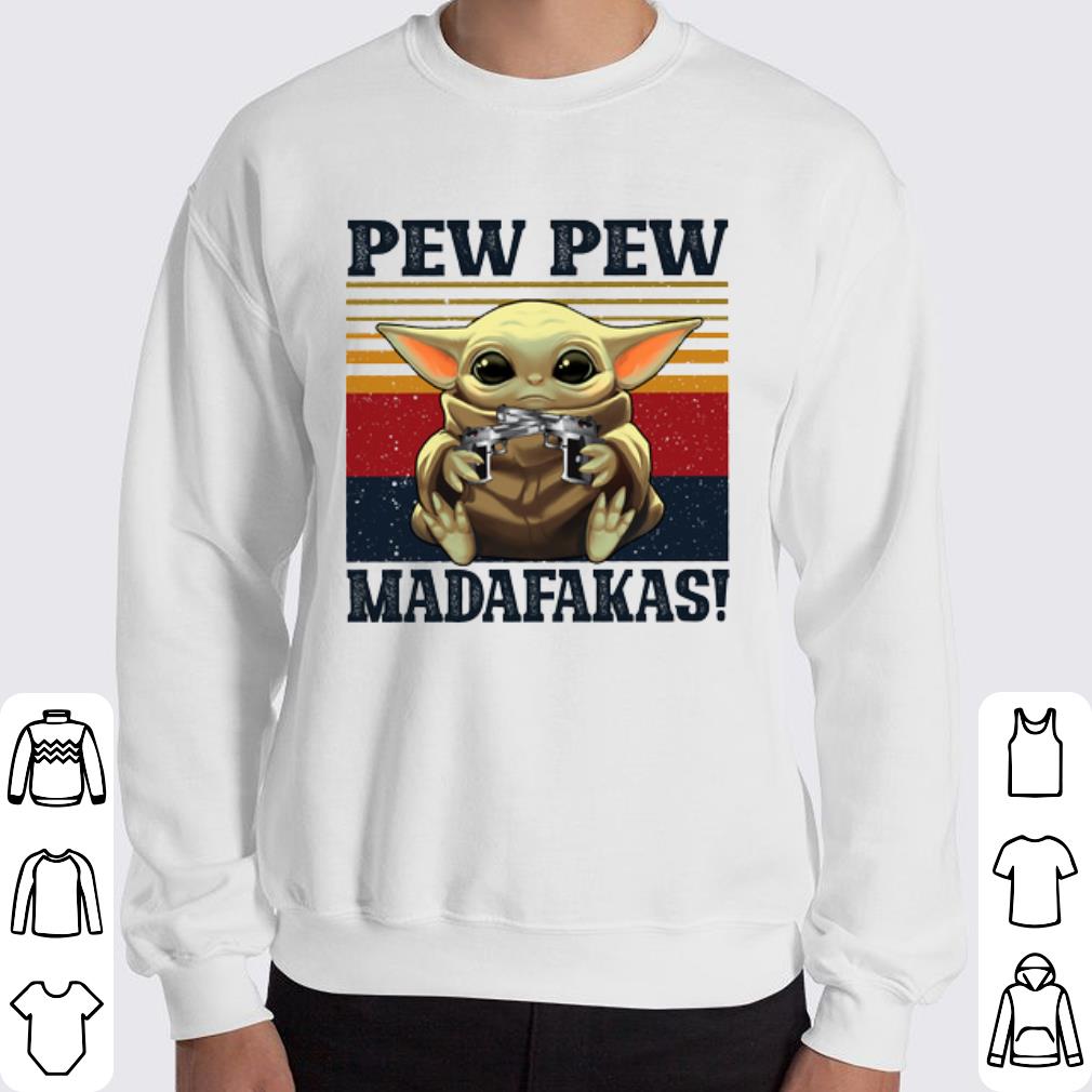 Premium The Baby Yoda Pew Pew Madafakas Vintage shirt 2 Premium The Baby Yoda Pew Pew Madafakas Vintage shirt 2