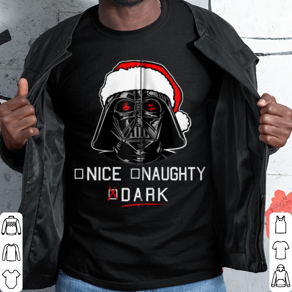 Official Star Wars Darth Vader Naughty Nice Dark Holiday shirt 8