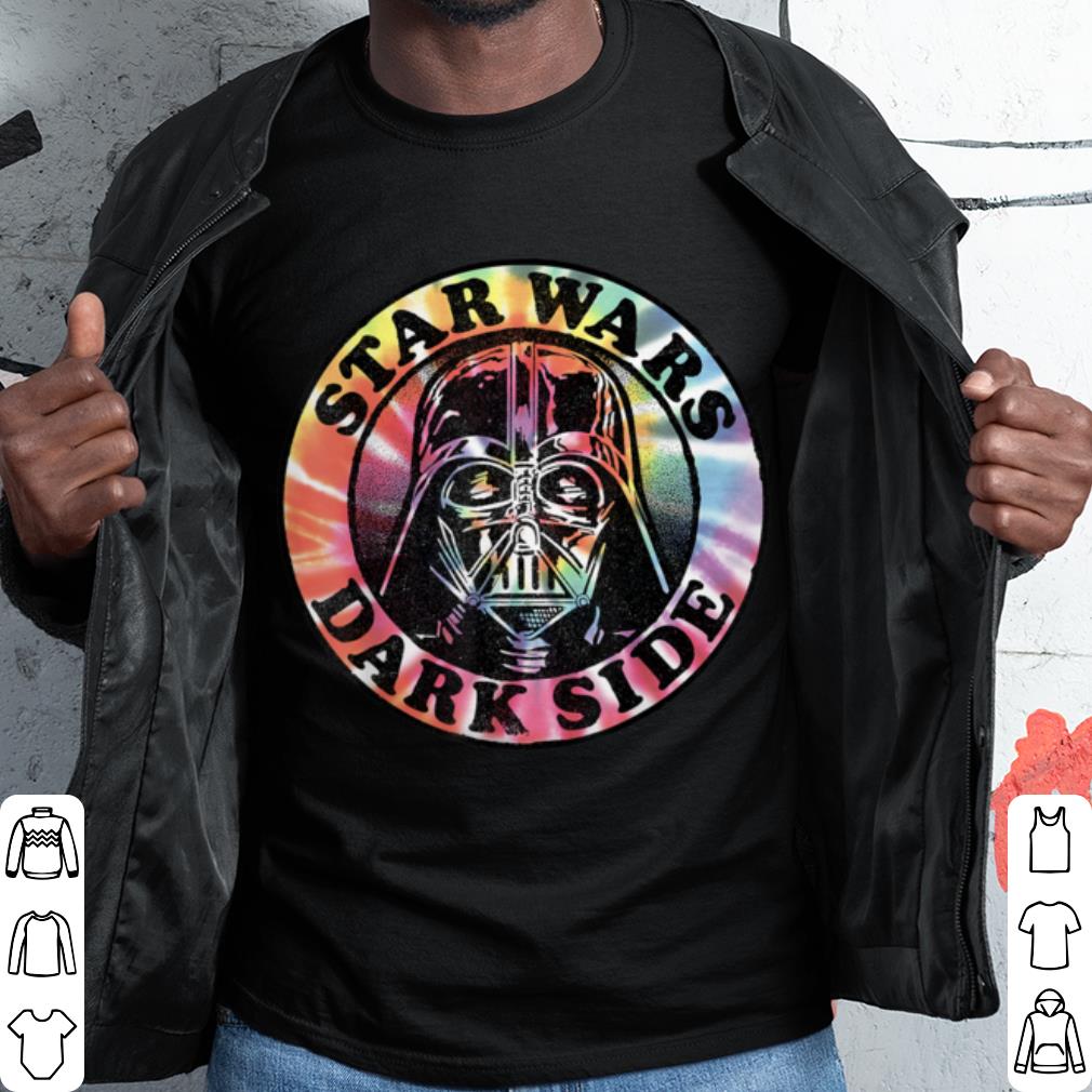 Top Star Wars Darth Vader Dark Side Tie-Dye Circle Portrait shirt 9