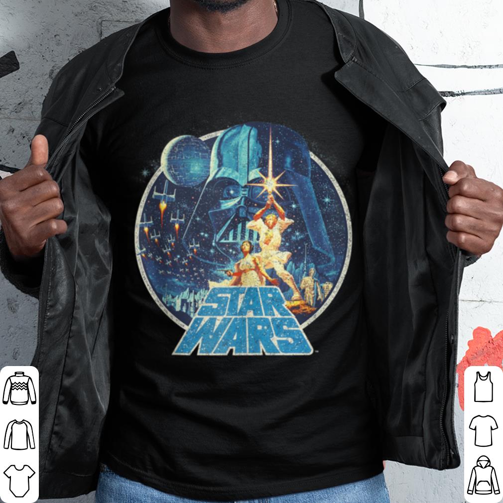 Hot Star Wars Darth Vader Luke & Leia Circle Fade shirt 9
