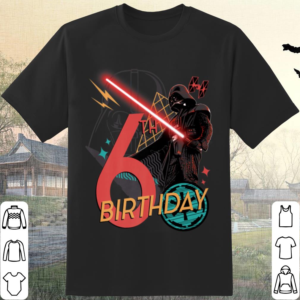 Cool Star Wars Darth Vader 6th Birthday Abstract shirt 9