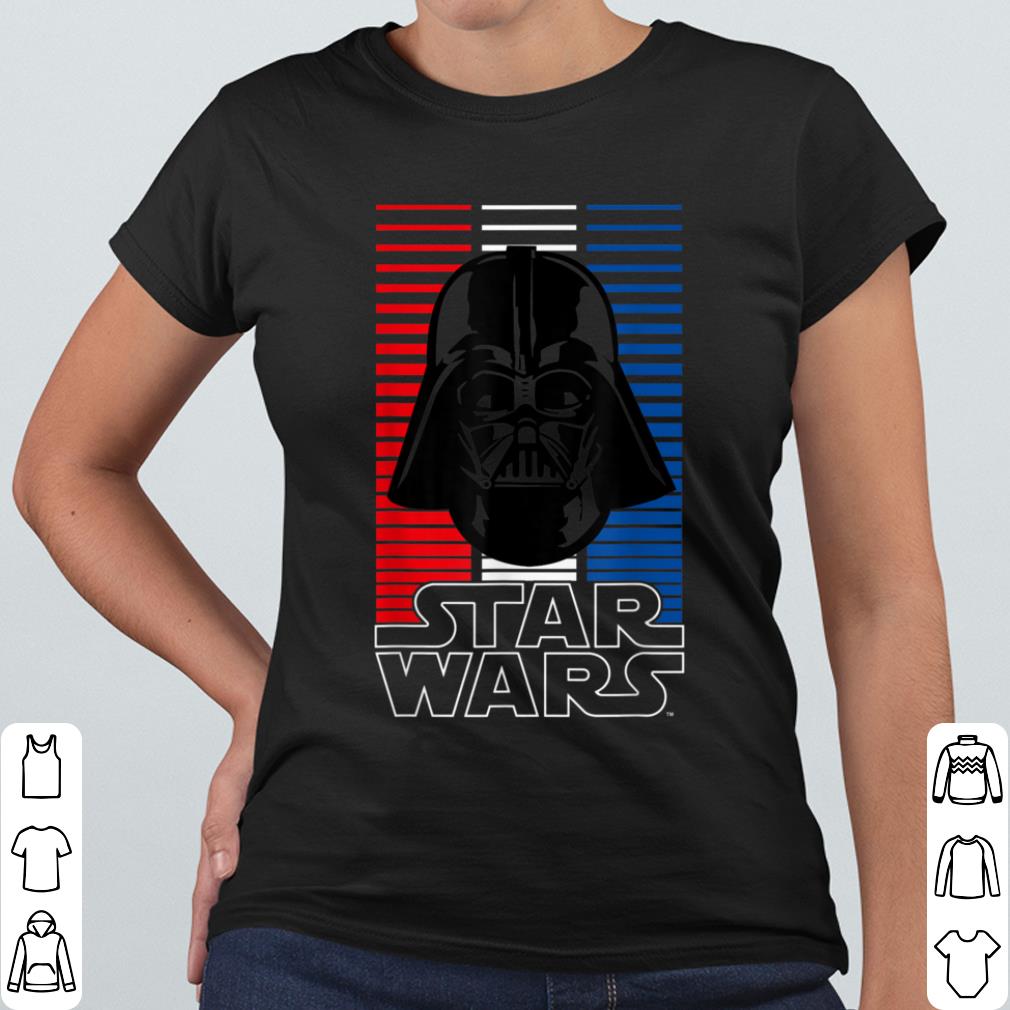 Awesome Star Wars Darth Vader Red White & Blue Stripes shirt