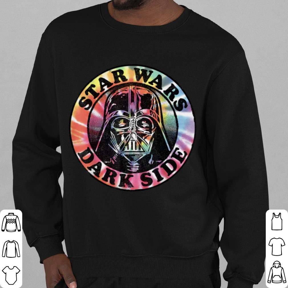 Top Star Wars Darth Vader Dark Side Tie-Dye Circle Portrait shirt