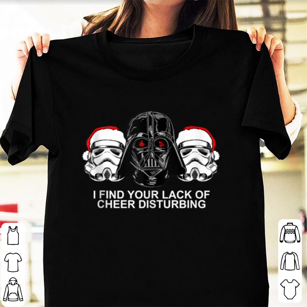 Cool Star Wars Darth Vader Lack Of Cheer Is Disturbing Holiday shirt 9
