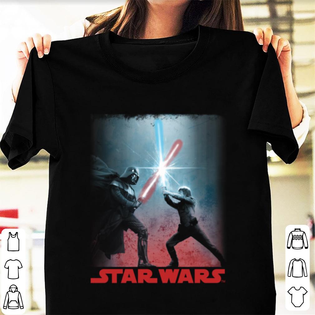 Top Star Wars Darth Vader Luke Skywalker Battle Silhouette shirt 9