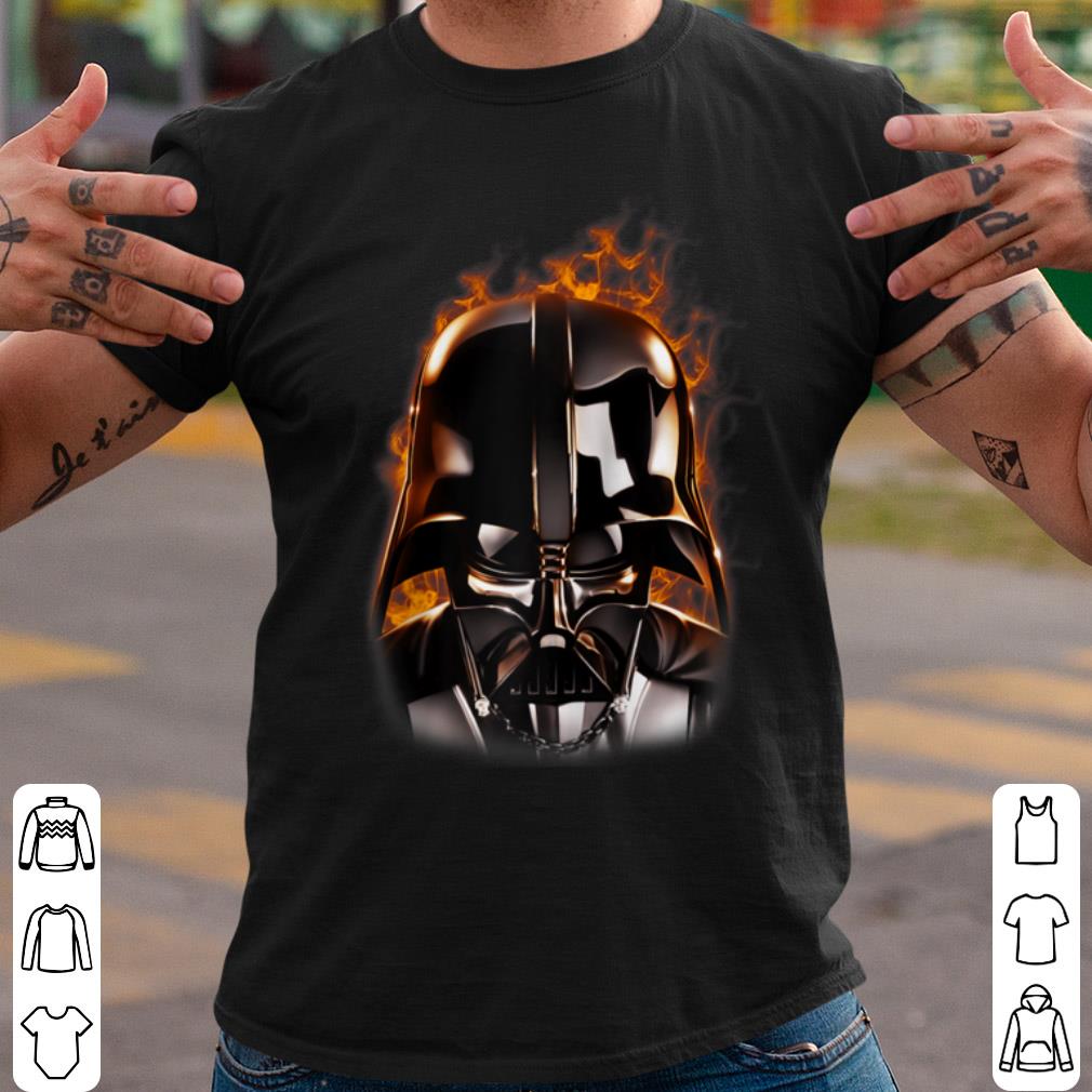 Official Star Wars Darth Vader Flame Portrait Raglan Baseball shirt 8